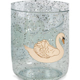 Konges Sløjd Swan Blue Sparkly Dinner Set