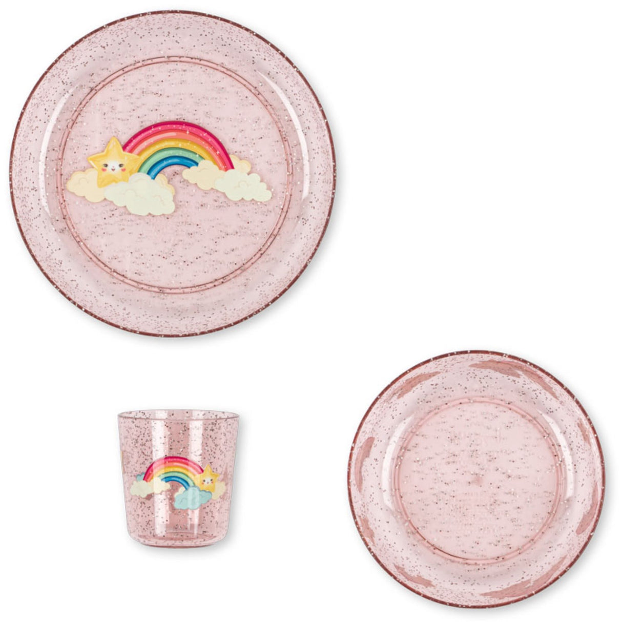 Konges Sløjd Rainbow Sparkly Dinner Set