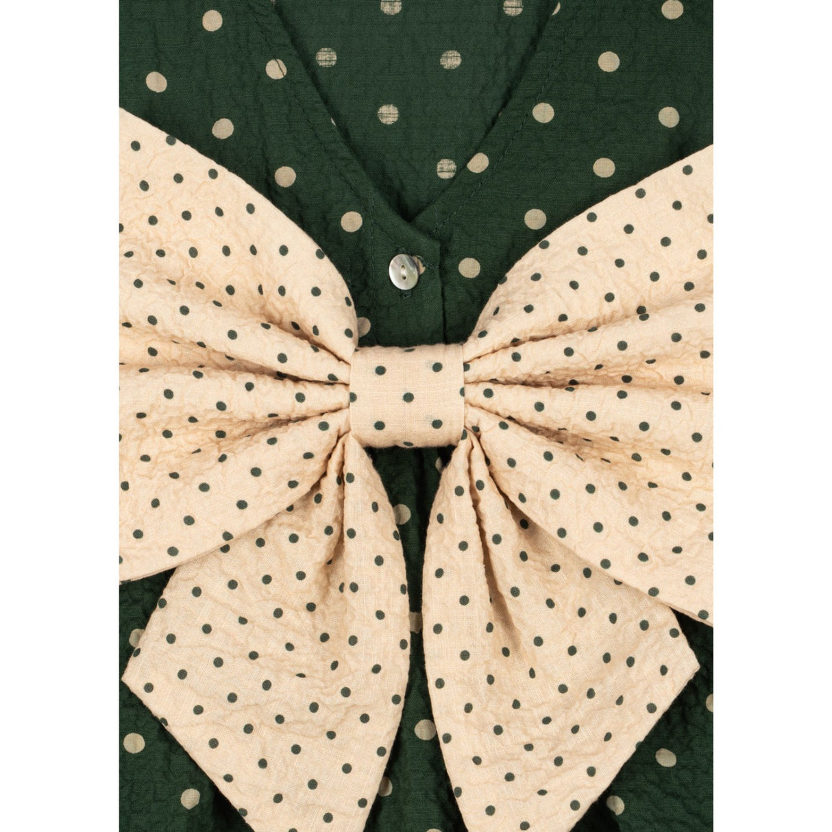 Konges Sløjd Dot Marseille Elin Ls Bow Dress Gots