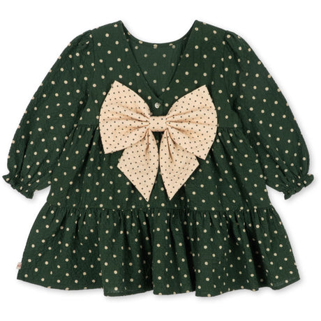 Konges Sløjd Dot Marseille Elin Ls Bow Dress Gots
