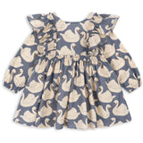 Konges Sløjd Swan Evia Ls Bow Dress Gots