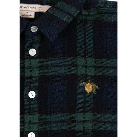 Konges Sløjd Green Check Checky Shirt Gots