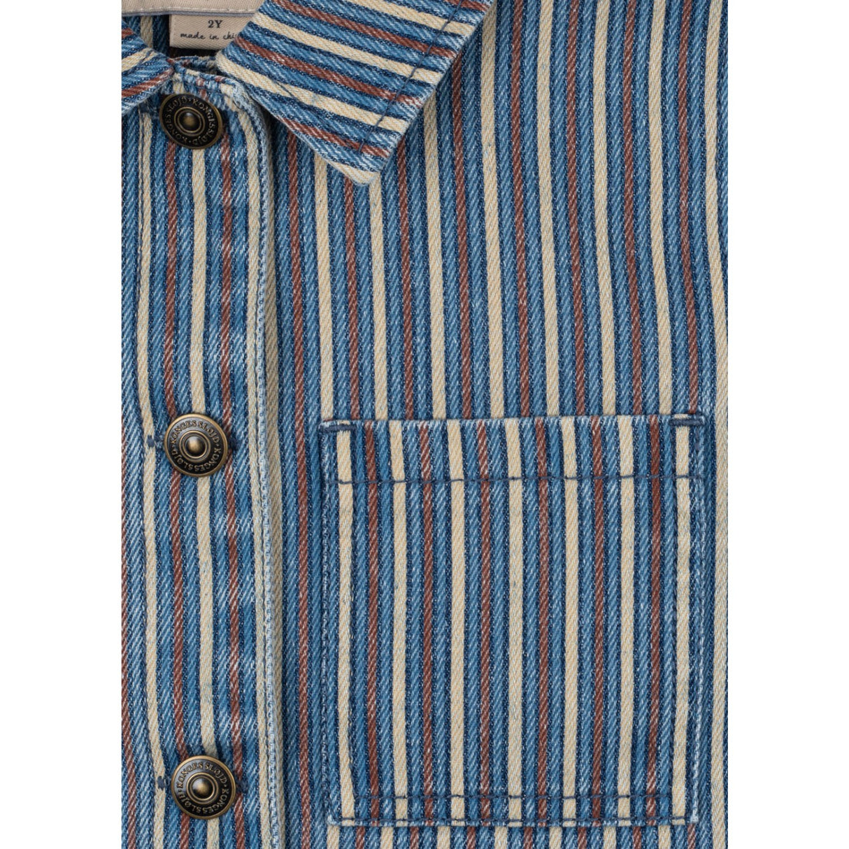 Konges Sløjd Tricolore Bleu Magot Shirt Gots