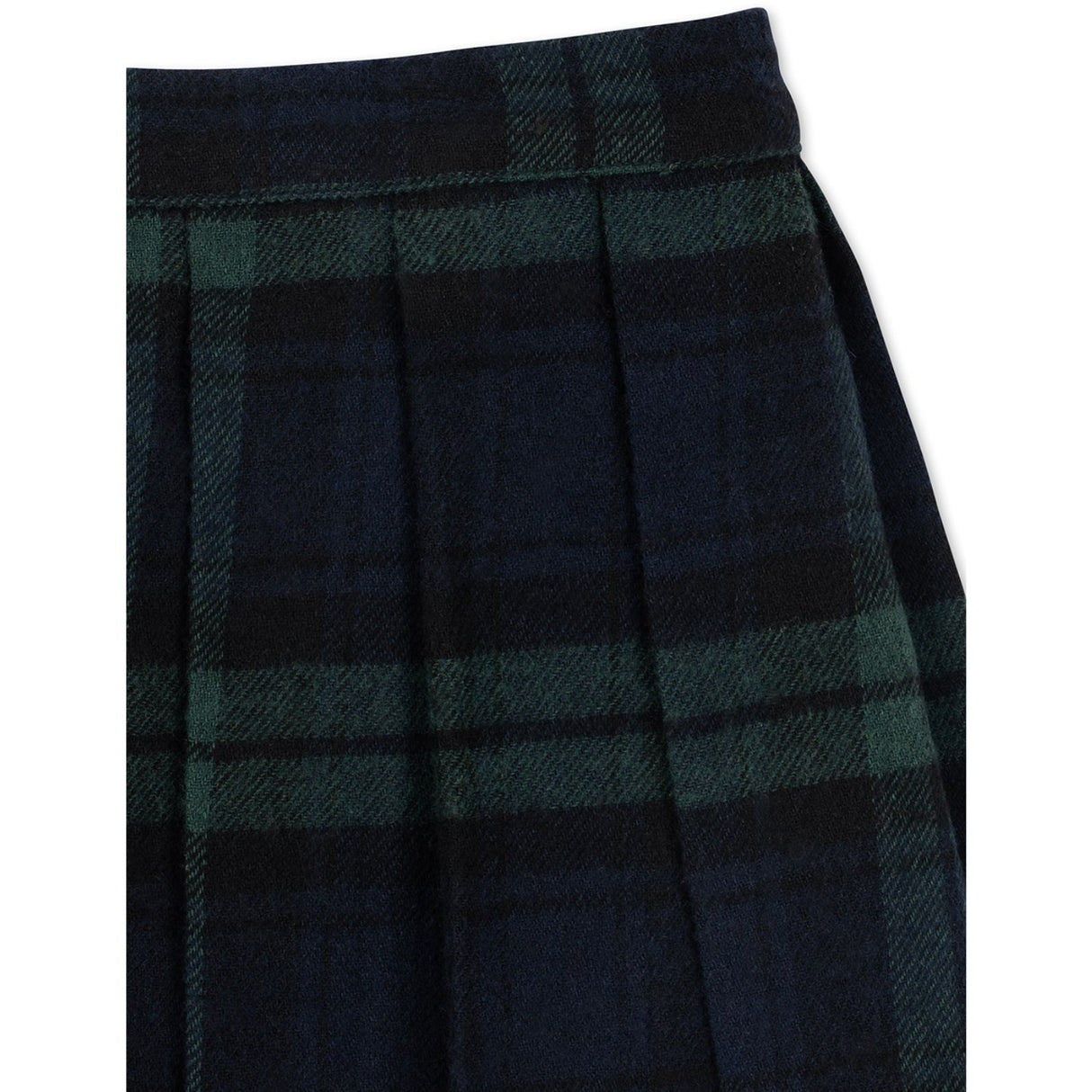 Konges Sløjd Green Check Checky Pleat Skirt Gots