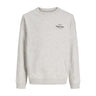 Jack & Jones Junior White Melange Jornorrebro Typo Back Sweat Cn Jnr