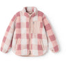 LIEWOOD Mega Check / Rose Blush Nolan Pile Jacket