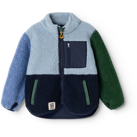 LIEWOOD Classic Navy Multi Mix Nolan Pile Jacket