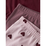 Name It Parfait Pink Nmftights 3P Cutie Heart Noos