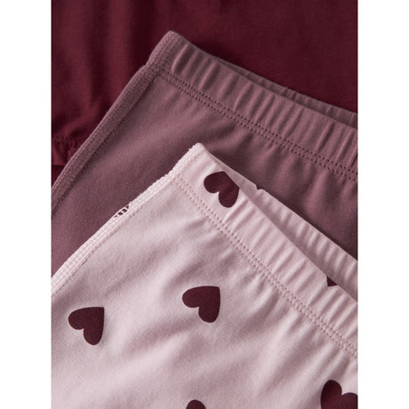Name It Parfait Pink Nmftights 3P Cutie Heart Noos