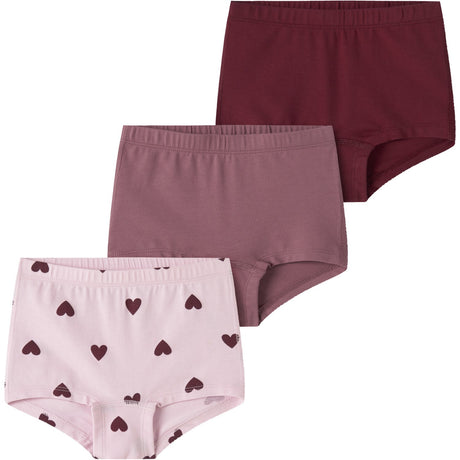 Name It Parfait Pink Nmftights 3P Cutie Heart Noos