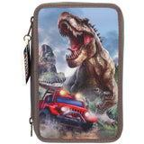 Dino World + Action New World Triple Pencil Case