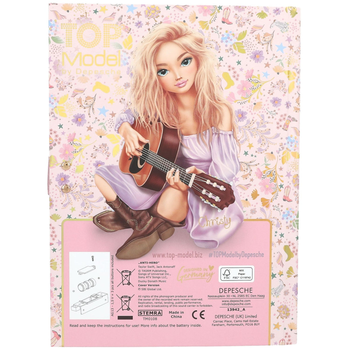 TOPModel Cowgirl Diary With Code And Sound