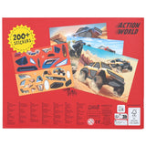 Dino World + Action Monster Cars Sticker Fun