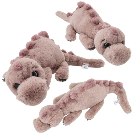 Dino World + Action Light Brown Plush Dino Lying 50 Cm