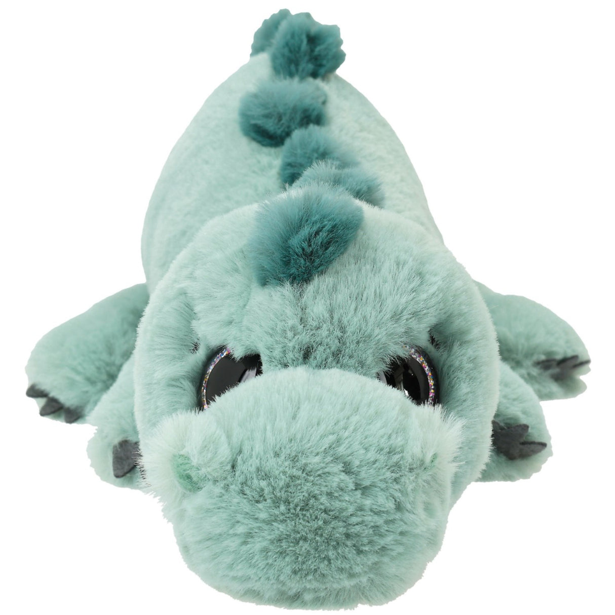 Dino World + Action Light Green Plush Dino Lying 50 Cm