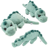 Dino World + Action Light Green Plush Dino Lying 50 Cm
