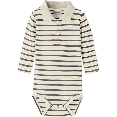 Lil'Atelier Turtledove Poppy Seed Nbmlimia Ls Polo Body Lil
