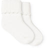 MarMar Gentle White Newborn Socks Scallop 2-pack Socks