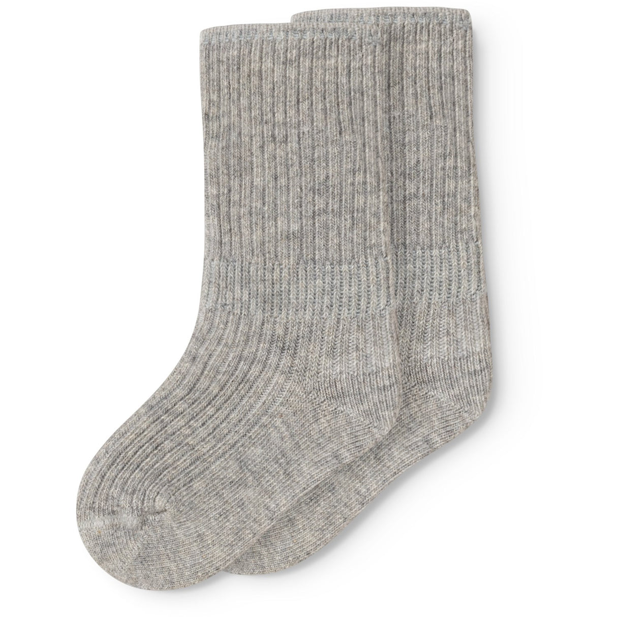 MarMar Light Grey Melange Newborn Socks 2-pack Socks