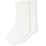 MarMar Gentle White Newborn Socks Scallop 2-pack Socks