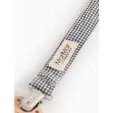 MarMar Crispy Poplin Acc Blue Check Alo Pacifier Clip