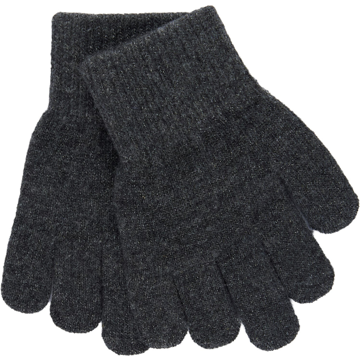 Mikk-Line Rose Melange-Melange Denver-Dark Gray Melange Magic Gloves 3-Pack With Lurex