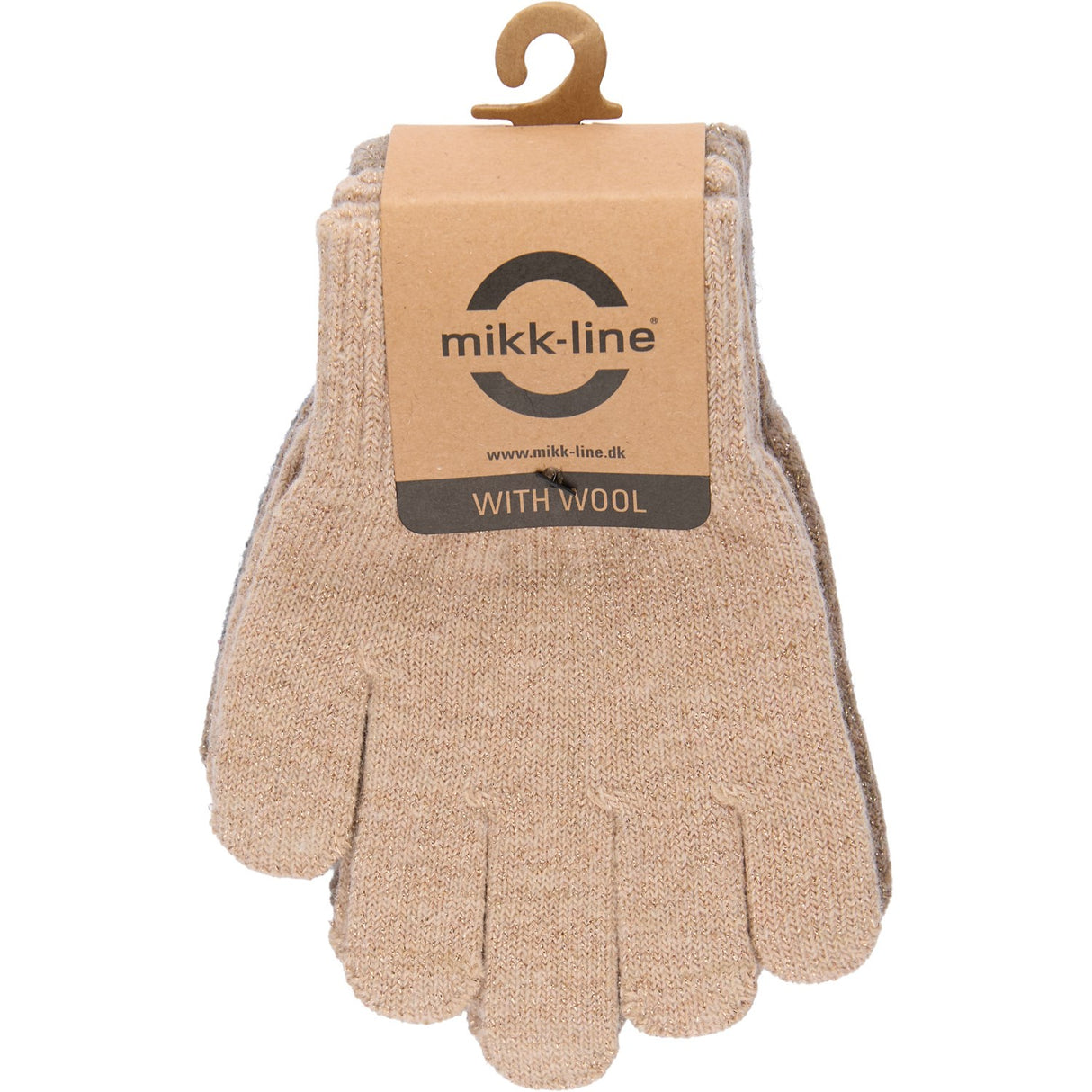 Mikk-Line Rose Melange-Melange Denver-Dark Gray Melange Magic Gloves 3-Pack With Lurex