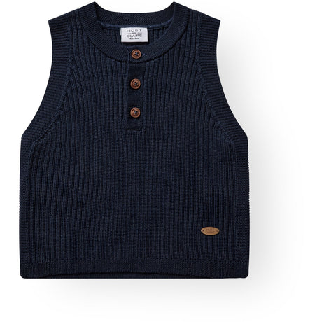 Hust & Claire Blues Edi Wool Rib Knit