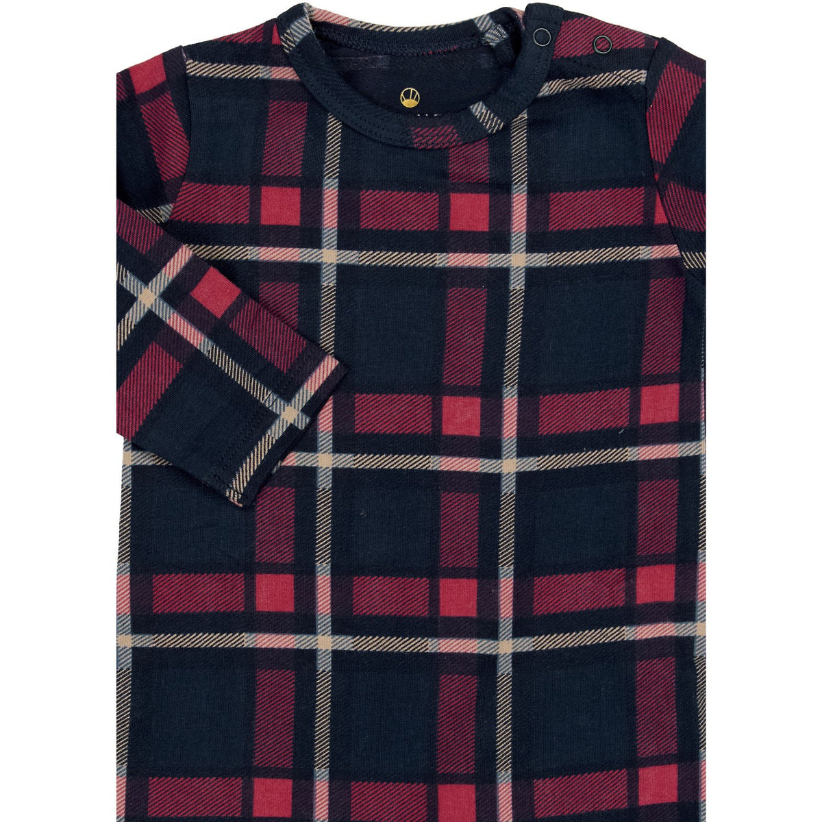 THE NEW Siblings Navy Blazer Check Tnsbholiday Tartan L_S Jumpsuit