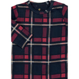 THE NEW Siblings Navy Blazer Check Tnsbholiday Tartan L_S Jumpsuit