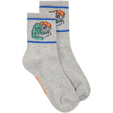 Bobo Choses Light Heather Grey Hug Hairy Monster Short Socks