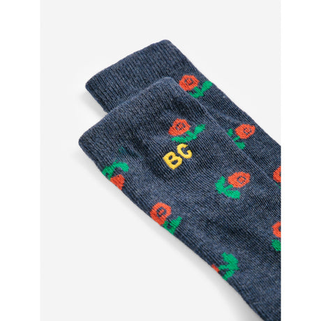 Bobo Choses Violet Stamp Bloom All Over Long Socks