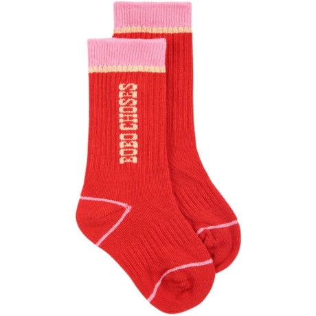 Bobo Choses Red Bobo Choses Long Socks