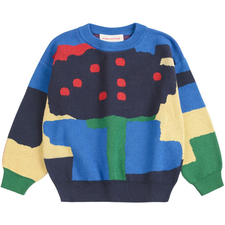 Bobo Choses Multicolor Paint Forest All Over Jacquard Jumper