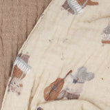 Pippi Mocha Meringue Bib Muslin W. Aop (2-Pack)