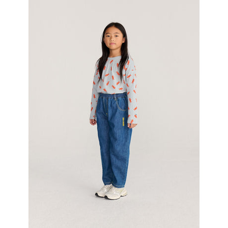 Bobo Choses Midnight Blue Taxi Saurus Tag Denim Pants