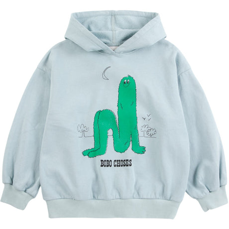 Bobo Choses Light Blue Long Puff Hoodie