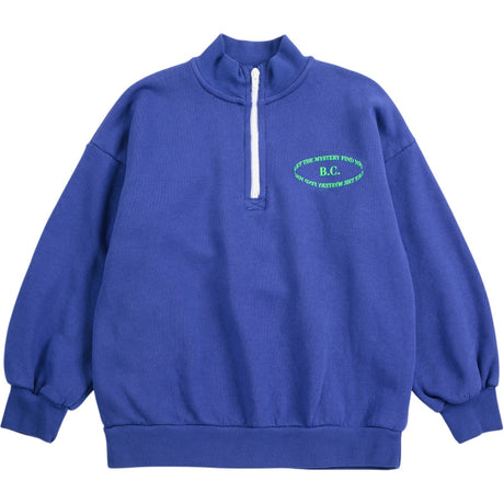 Bobo Choses Navy Blue Mystery Bc Half Zipped Sweatshirt