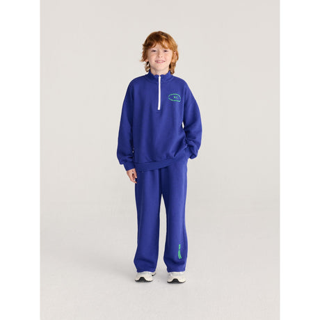 Bobo Choses Navy Blue Mystery Bc Half Zipped Sweatshirt