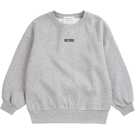 Bobo Choses Light Heather Grey Mush Monster Duo Sweatshirt