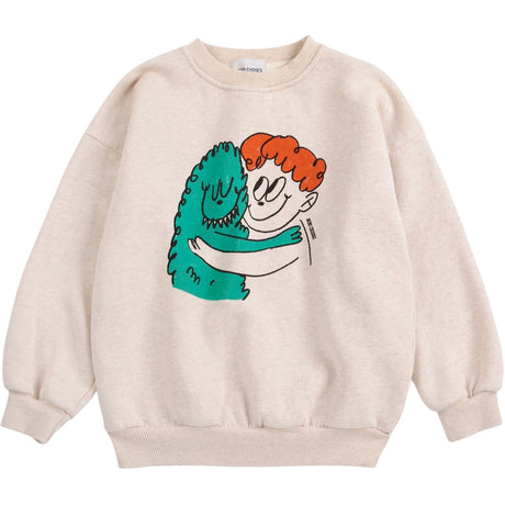 Bobo Choses Beige Hug Hairy Monster Sweatshirt