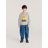 Bobo Choses Light Heather Grey Bigtooth Lemon Sweatshirt