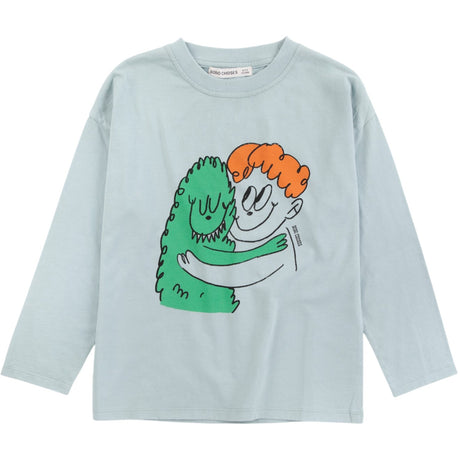 Bobo Choses Light Blue Hug Hairy Monster T-Shirt