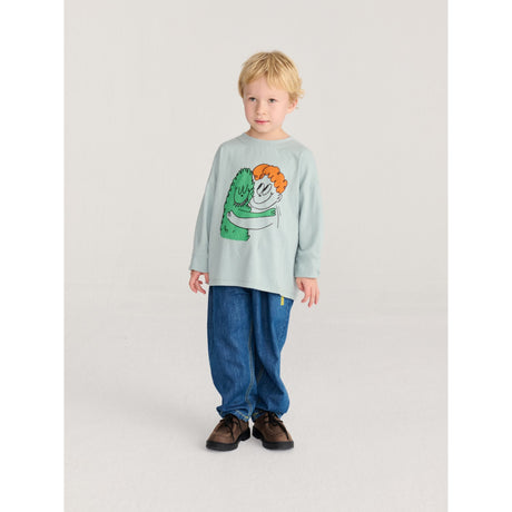 Bobo Choses Light Blue Hug Hairy Monster T-Shirt