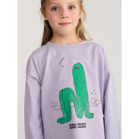 Bobo Choses Lavender Long Puff T-Shirt