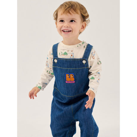 Bobo Choses Midnight Blue Booo Bo Choses Tag Denim Overall