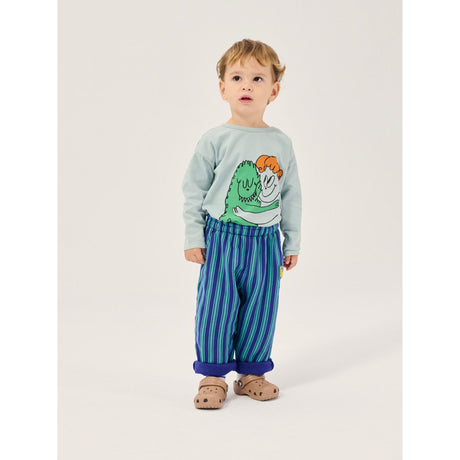 Bobo Choses Blue Booo Bo Choses Tag Stripes Jogging Pants