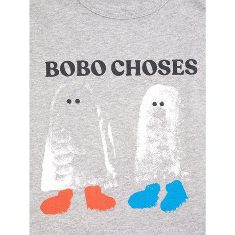 Bobo Choses Light Heather Grey Booty Ghosts T-Shirt
