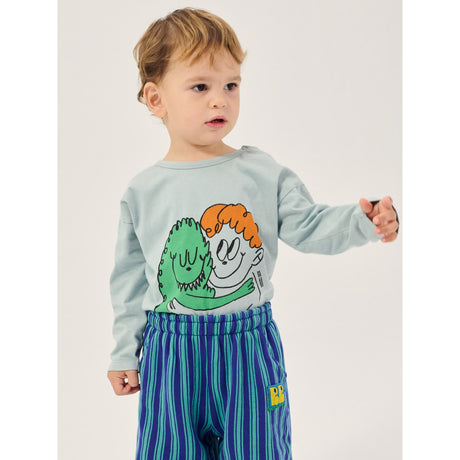 Bobo Choses Light Blue Hug Hairy Monster T-Shirt