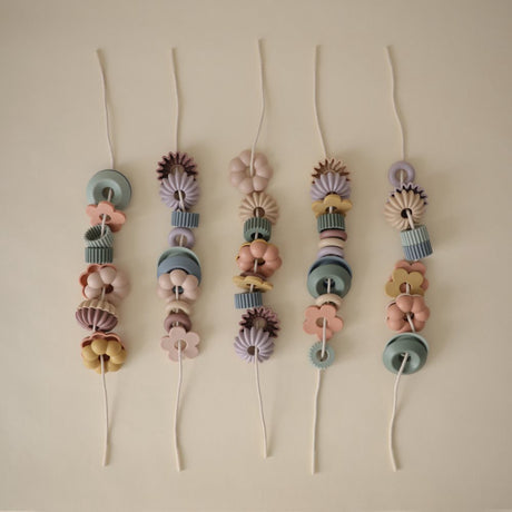 Mushie Multi Mushie Bead Lacing Toy Set